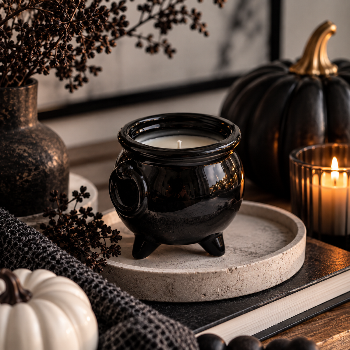 5 oz Cauldron Soy Candle - 7 Spooky Season Scents