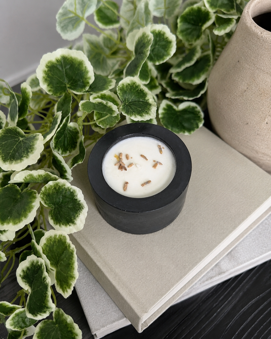Concrete Soy Candle - Black - #003