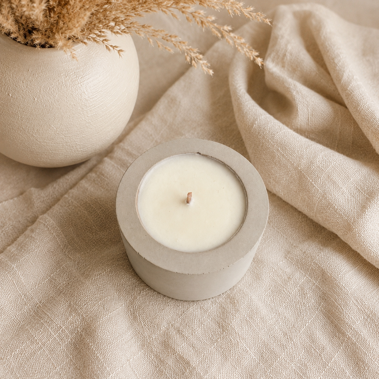 Concrete Soy Candle - Grey - #002